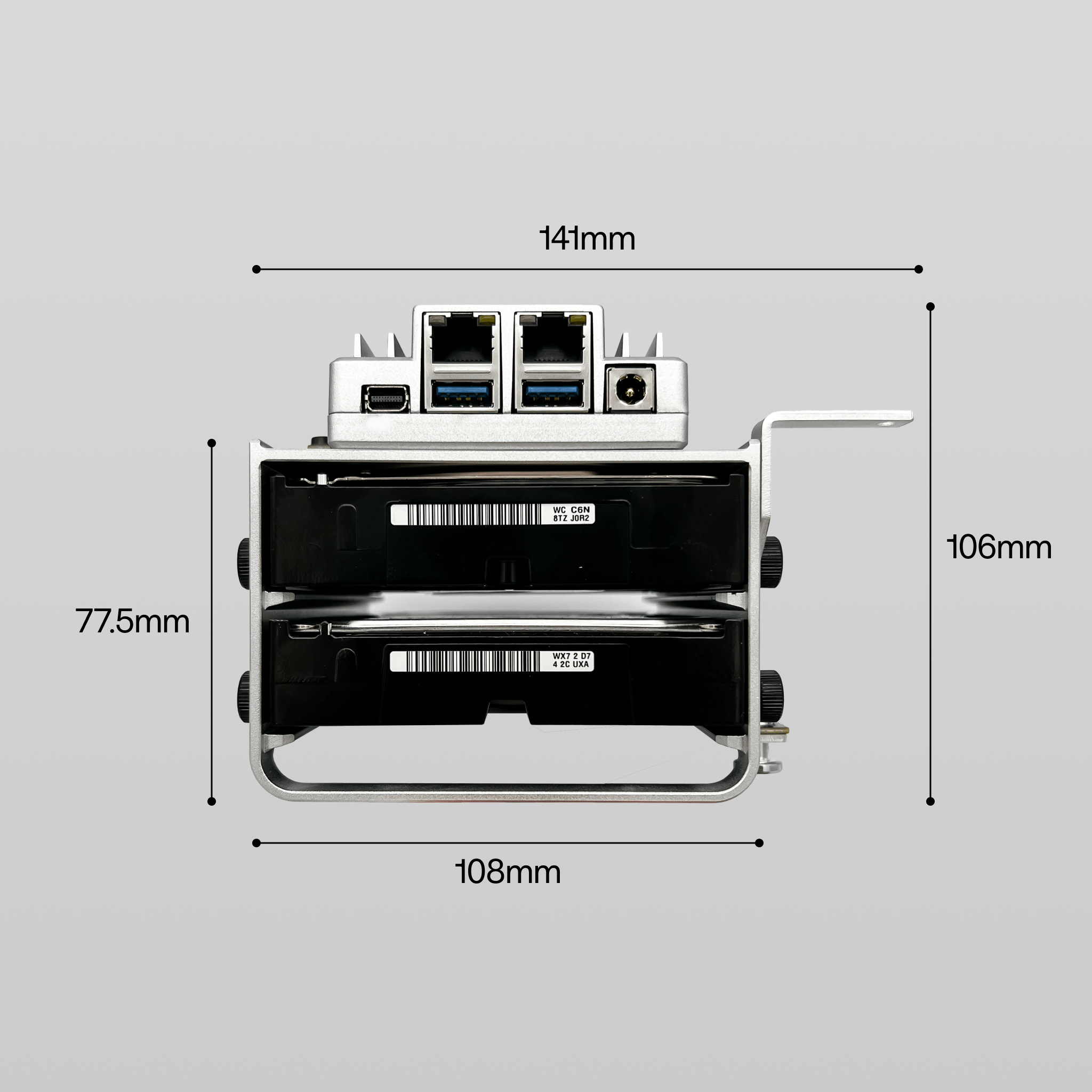 2-Bay HDD Rack Tray for ZimaBoard 2