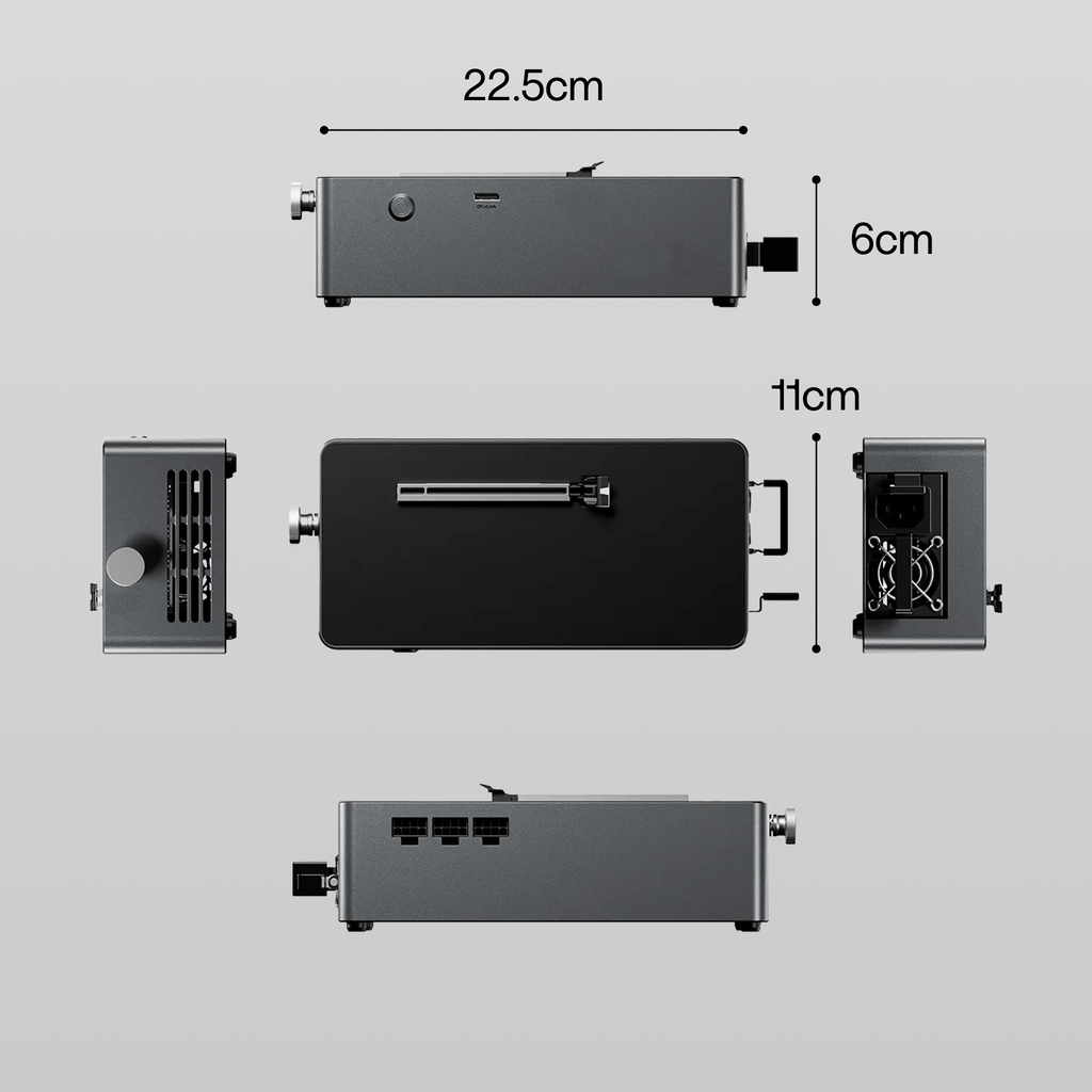 800W OCuLink GPU Docking Station – High-Performance External GPU Enclosure