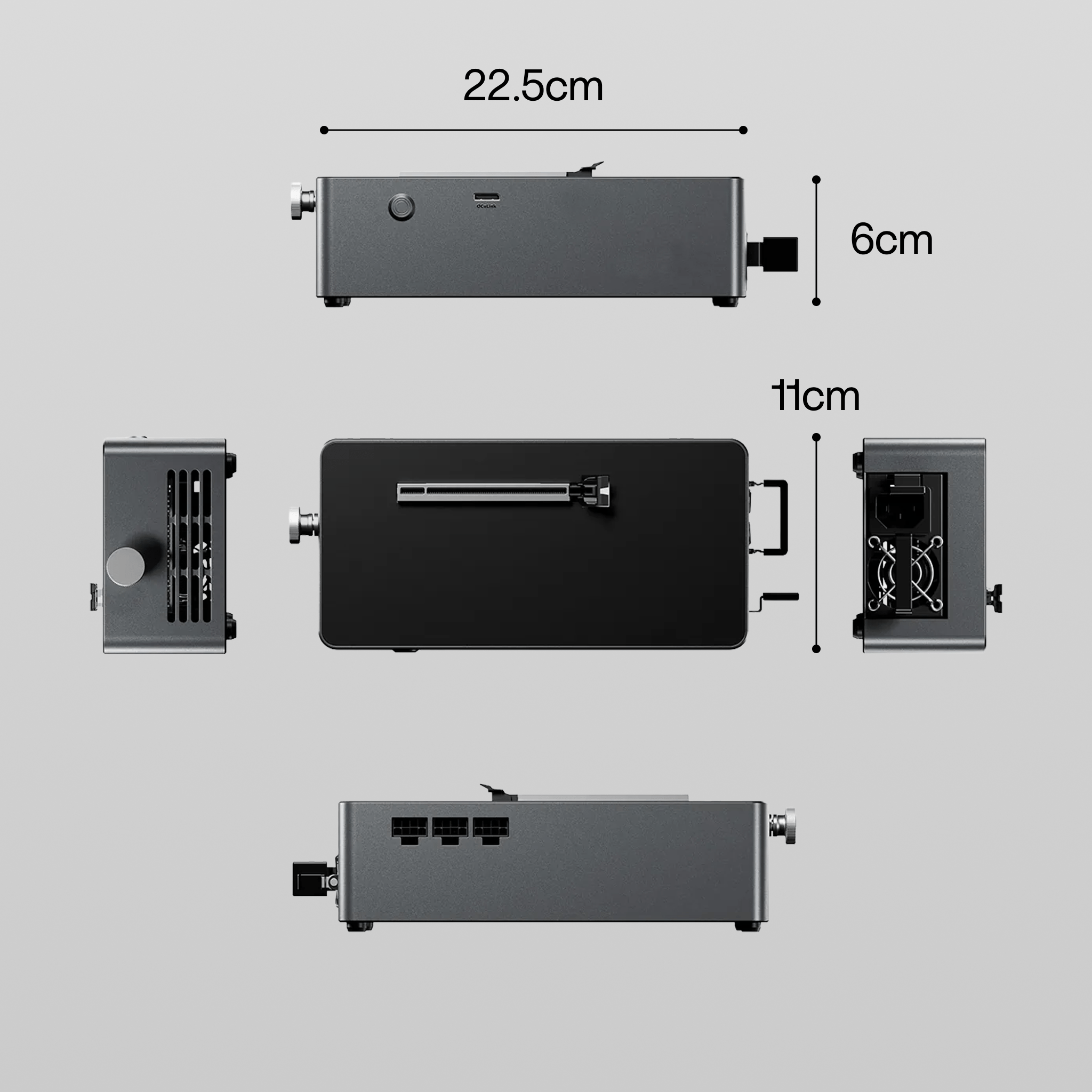 800W OCuLink GPU Docking Station – High-Performance External GPU Enclosure