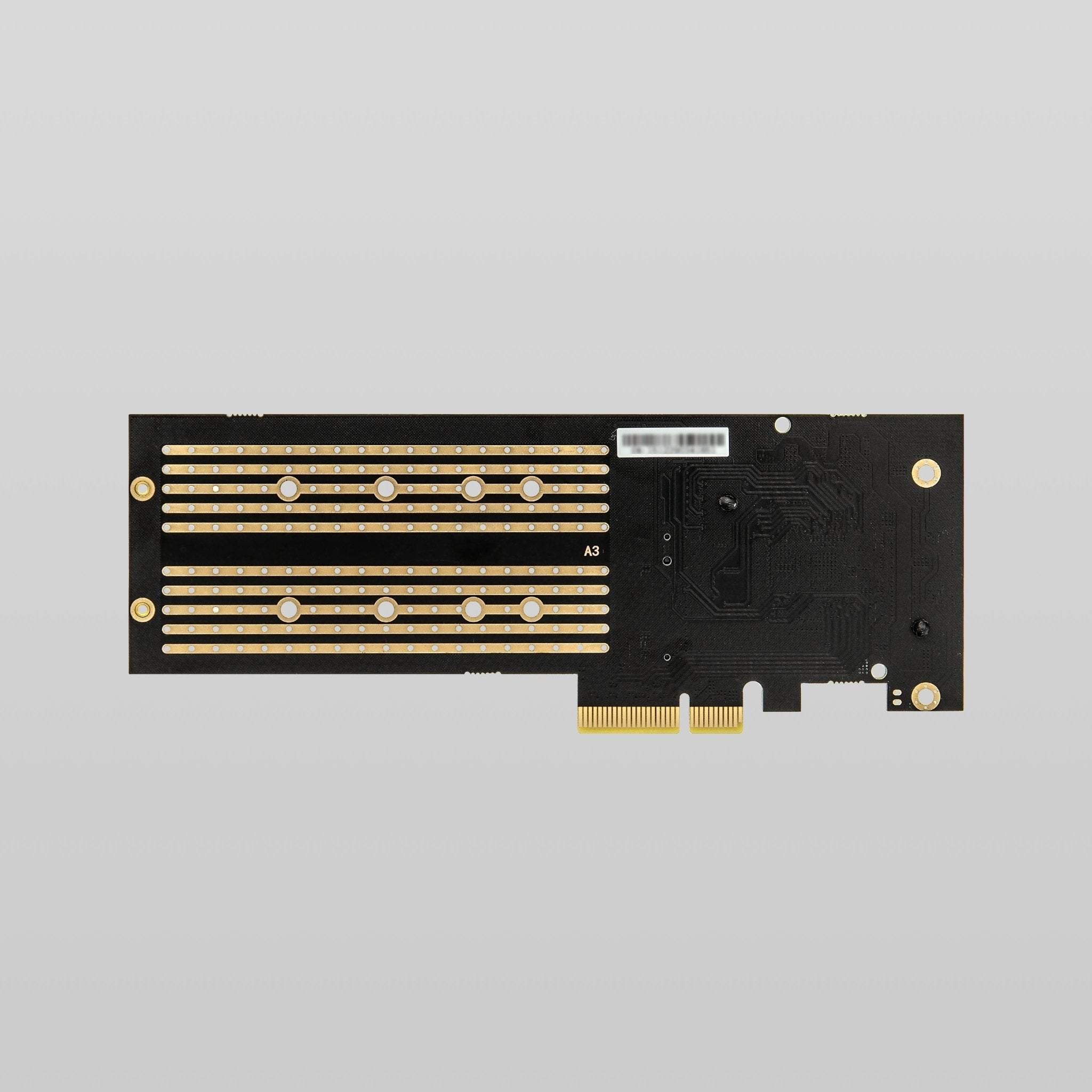 PCIe 3.0 x4 to Dual NVMe M.2 SSD Adapter Card