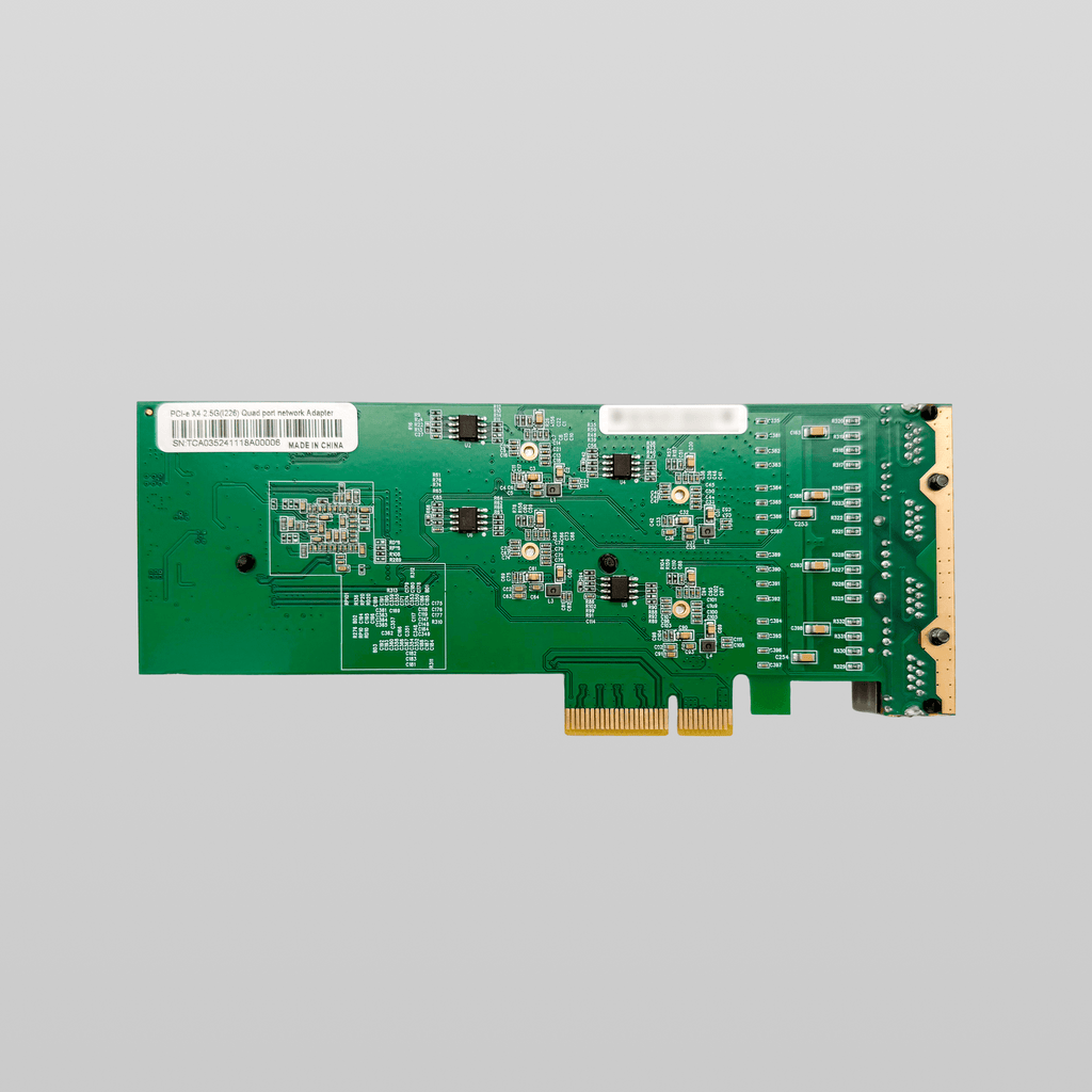 PCIe to 4-Port 2.5G Ethernet Adapter Intel I226 Chipset