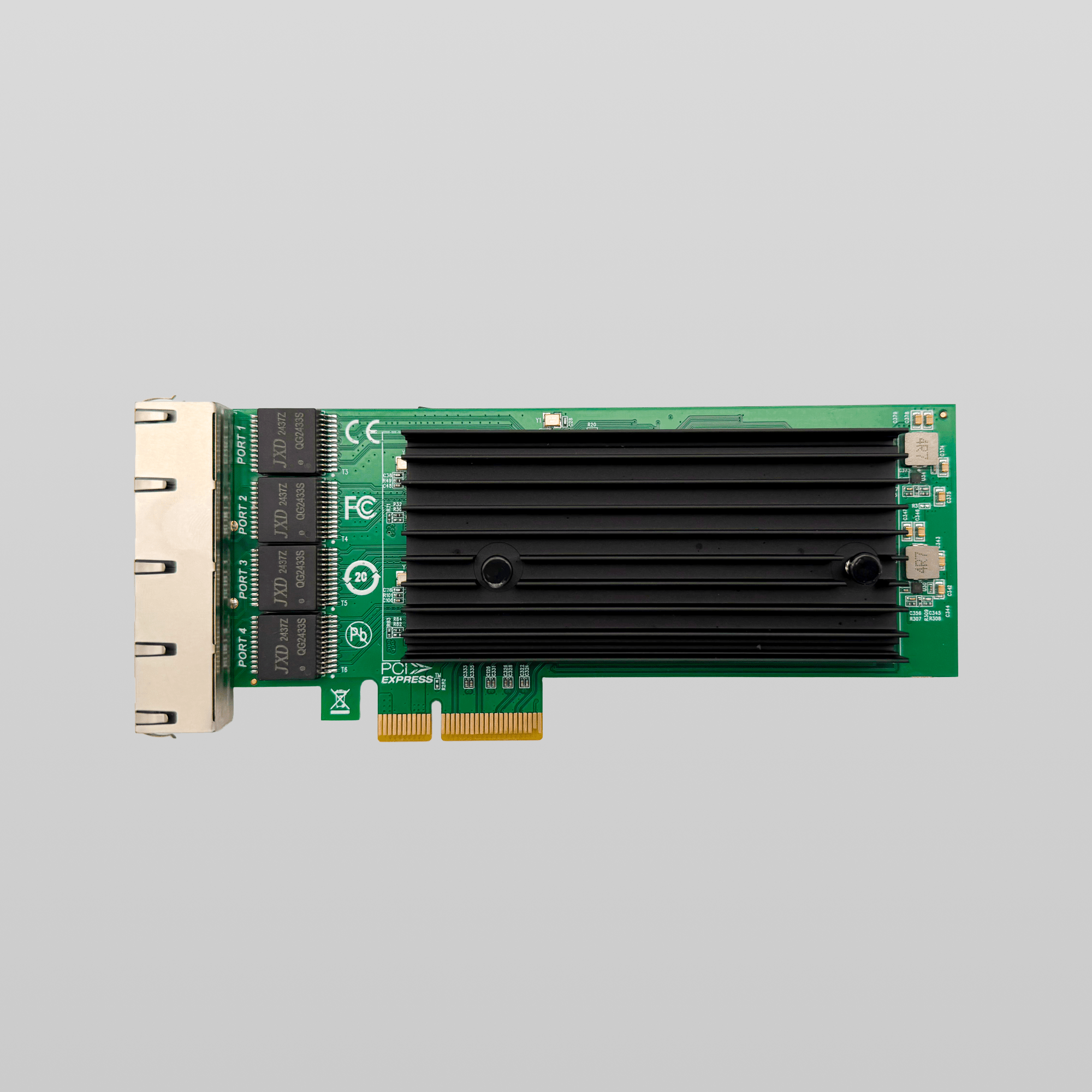 PCIe to 4-Port 2.5G Ethernet Adapter Intel I226 Chipset