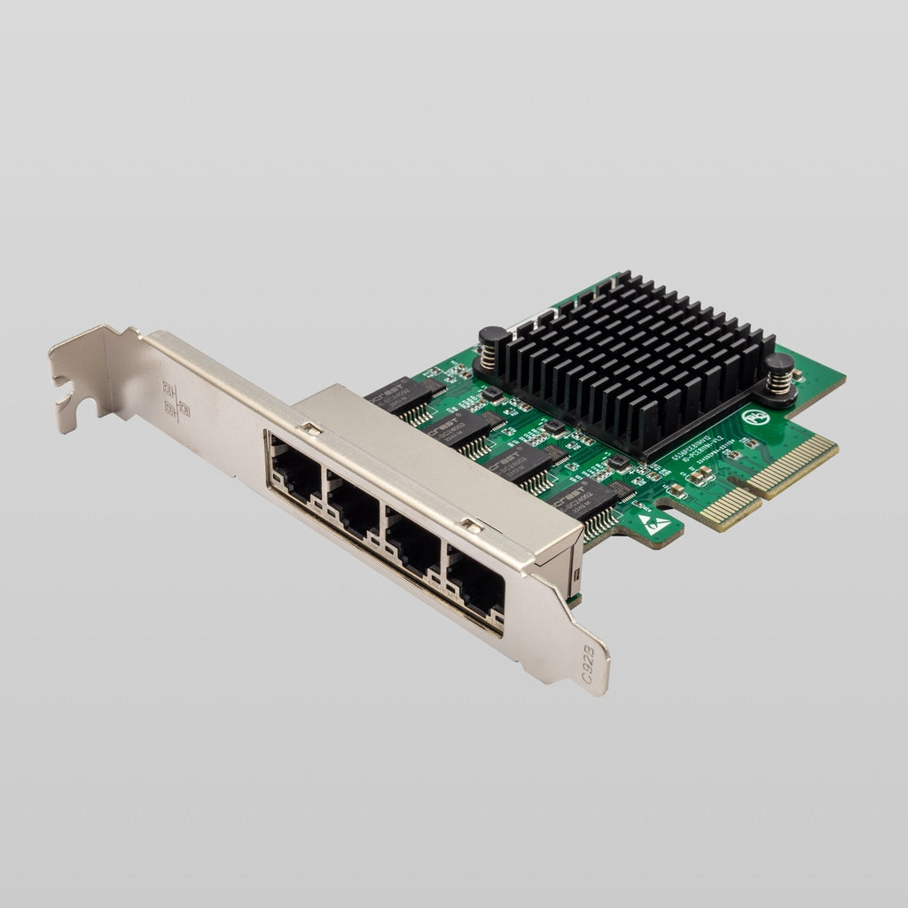 PCIe to 4-Port Gigabit Ethernet Adapter Realtek RTL8111 Chipset