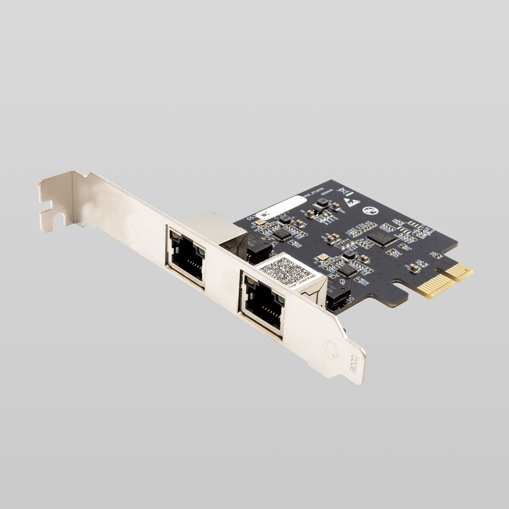 PCIe to Dual Port Gigabit Ethernet Adapter Realtek RTL8111 Chipset